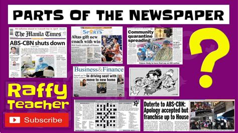 tagalog 10 parts of newspaper|Sickle cell and various research: Part 3 .